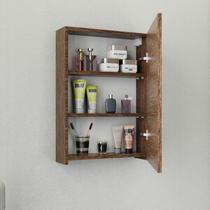  Biani Fix Loft 55 cm Banyo Dolabı Renk Aybe Kahve