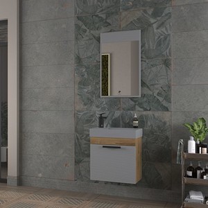 Pierre Cardin Norman 55 cm Matt Anthracite Banyo Dolabı Mat Antrasit