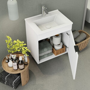  Biani Fix Loft 55 cm Banyo Dolabı Renk Mat Beyaz