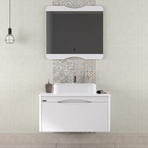 Pierre Cardin Arctic 90 cm Banyo Dolabı Parlak Beyaz 