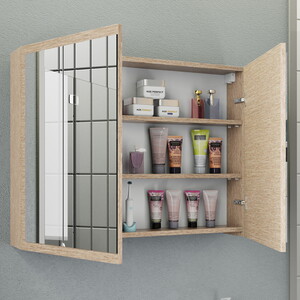  Biani Fix Loft 100 cm Banyo Dolabı Renk Aybe Bej