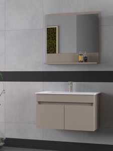  Biani Tome 80 cm Banyo Dolabı Renk Latte