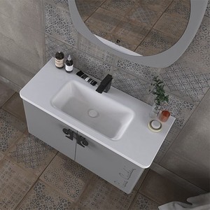  Pierre Cardin Star 105 cm Mat Anthracite Banyo Dolabı Mat Antrasit