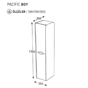  Pierre Cardin Pacific/Arctic Boy Dolabı 150 cm R-L Linden 