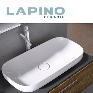 Lapino Premium 90 cm Tezgah Üstü Lavabo Beyaz 