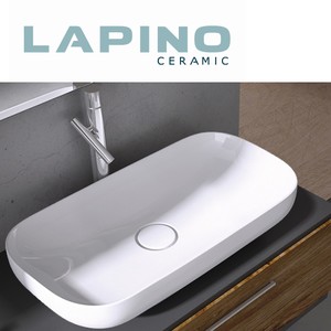  Lapino Premium 90 cm Tezgah Üstü Lavabo Beyaz 