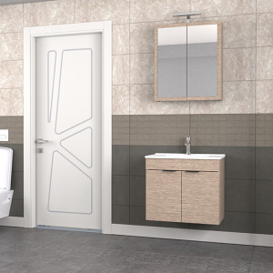 Biani Fix Loft 65 cm Banyo Dolabı Renk Aybe Bej