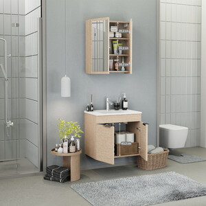  Biani Fix Loft 65 cm Banyo Dolabı Renk Aybe Bej