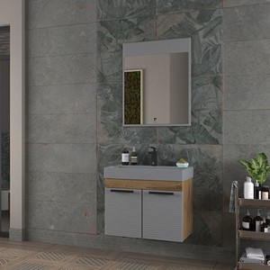  Pierre Cardin Norman 70 cm Matt Anthracite Banyo Dolabı Mat Antrasit