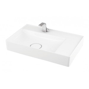 Lapino Infinity 60 cm Tezgah Üstü Dikdörtgen Beyaz Lavabo