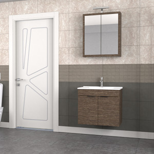  Biani Fix Loft 65 cm Banyo Dolabı Renk Aybe Kahve