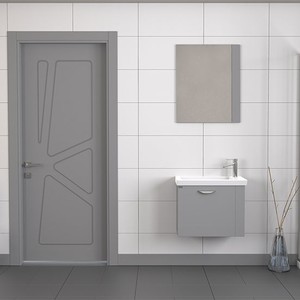  Biani Fix Maxila 60 cm Mat Gri Banyo Dolabı