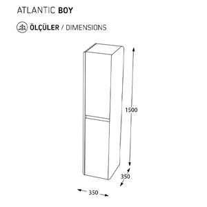  Pierre Cardin Atlantic/Indian Boy Dolabı 150 cm R Linden 