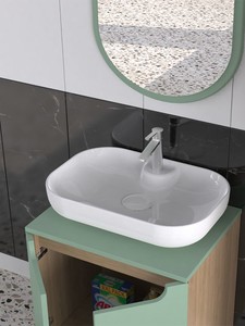  Biani Katia 60 cm Banyo Dolabı Renk Su Yeşili