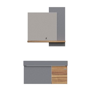  Pierre Cardin Zen 85 cm Matt Anthracite Olive Banyo Dolabı Mat Antrasit Olive 