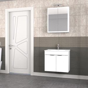  Biani Fix Loft 65 cm Banyo Dolabı Renk Mat Beyaz