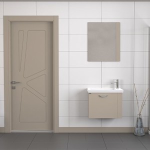  Biani Fix Maxila 60 cm Latte Banyo Dolabı