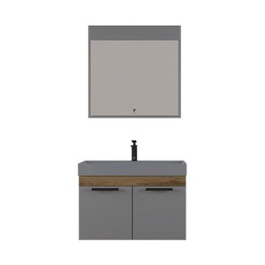  Pierre Cardin Norman 85 cm Matt Anthracite Banyo Dolabı Mat Antrasit