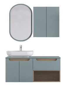  Biani Katia 120 cm Banyo Dolabı Renk Buz Mavisi