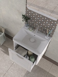  Biani Gürsu 60 cm Banyo Dolabı Renk Parlak Beyaz