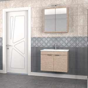  Biani Fix Loft 75 cm Banyo Dolabı Renk Aybe Bej