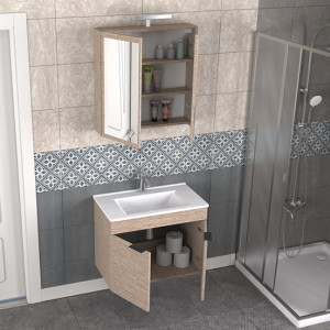  Biani Fix Loft 75 cm Banyo Dolabı Renk Aybe Bej