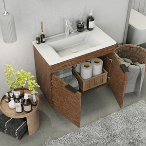  Biani Fix Loft 75 cm Banyo Dolabı Renk Aybe Kahve