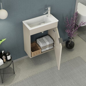  Biani Fix Arya 50 cm Latte Banyo Dolabı