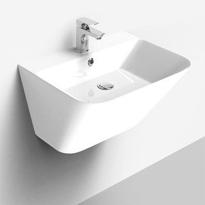 Lucco Moena 55 cm Yarım Monoblok Lavabo Beyaz