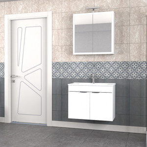  Biani Fix Loft 75 cm Banyo Dolabı Renk Mat Beyaz