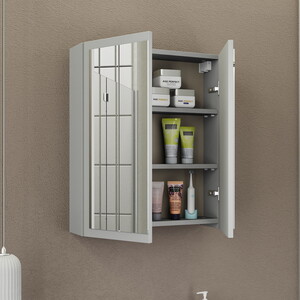  Biani Fix Loft 65 cm Mat Gri Banyo Dolabı