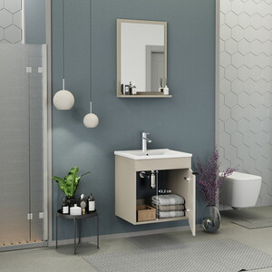  Biani Fix Arya 55 cm Latte Banyo Dolabı