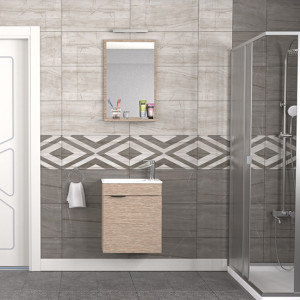  Biani Fix Arya 50 cm Banyo Dolabı Renk Aybe Bej