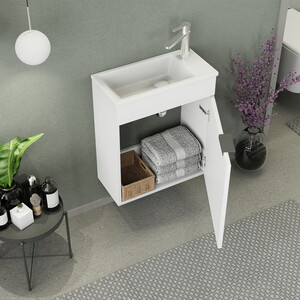  Biani Fix Arya 50 cm Banyo Dolabı Renk Mat Beyaz