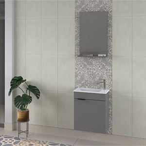 Biani Fix Arya 50 cm Mat Gri Banyo Dolabı