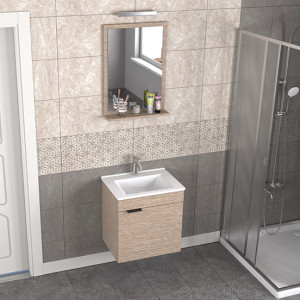  Biani Fix Arya 55 cm Banyo Dolabı Renk Aybe Bej