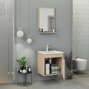  Biani Fix Arya 55 cm Banyo Dolabı Renk Aybe Bej