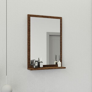  Biani Fix Arya 55 cm Banyo Dolabı Renk Aybe Kahve