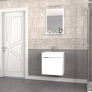 Biani Fix Arya 55 cm Banyo Dolabı Renk Mat Beyaz