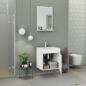  Biani Fix Arya 55 cm Banyo Dolabı Renk Mat Beyaz