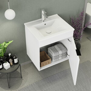  Biani Fix Arya 55 cm Banyo Dolabı Renk Mat Beyaz