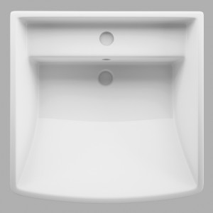 Lucco Loop 50 cm Asma Monoblok Lavabo Beyaz