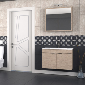 Biani Fix Loft 85 cm Banyo Dolabı Renk Aybe Bej