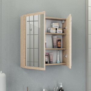  Biani Fix Loft 85 cm Banyo Dolabı Renk Aybe Bej