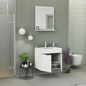  Biani Fix Arya 65 cm Banyo Dolabı Renk Mat Beyaz