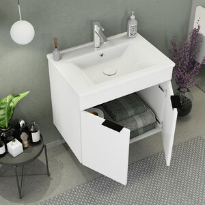  Biani Fix Arya 65 cm Banyo Dolabı Renk Mat Beyaz