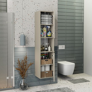  Biani Fix Arya ve Loft Uyumlu Latte Boy Dolabı