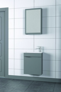 Biani Fix Loft 50 cm Mat Gri Banyo Dolabı