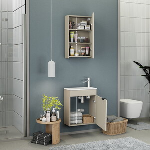  Biani Fix Loft 50 cm Latte Banyo Dolabı