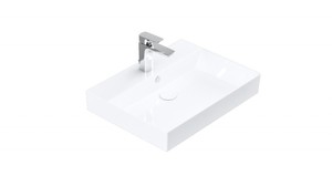 Lucco Stance 60 cm Konsollu Dikdörtgen Lavabo Beyaz 